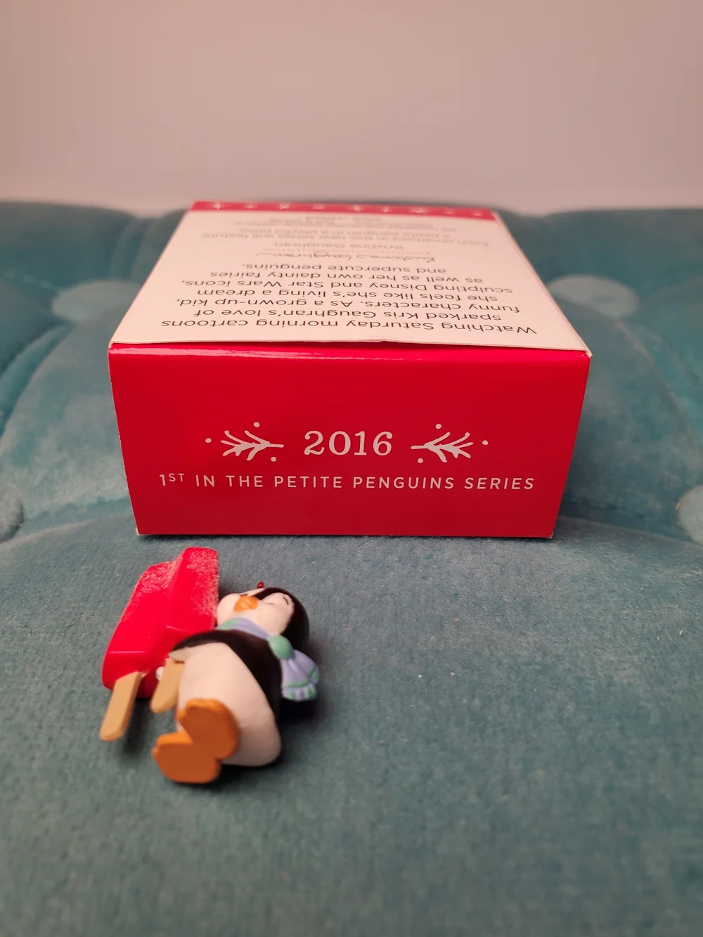 Hallmark Keepsake 2016 Petite Penguins #1 A Tasty Treat Mini Ornament QXM8561